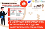 В Башкортостане индивидуальные предприниматели и самозанятые могут получить государственную поддержку в размере до 250 тысяч рублей по соцконтракту