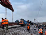 Под Уфой устраняют последствия схода с рельсов грузового состава
