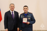 Глава Башкортостана Радий Хабиров принял участие в торжественном собрании, посвящённом Дню спасателя Российской Федерации