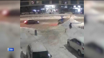В Уфе легковушка наехала на гору снега и перевернулась | ГТРК «Башкортостан»