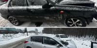 41-летнюю женщину госпитализировали после аварии с двумя авто в Уфе - Комсомольская правда