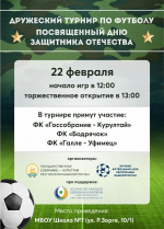 В Уфе пройдёт футбольный турнир, посвящённый Дню защитника Отечества