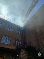 В Уфе загорелась школа №4