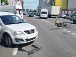 В Уфе водитель электровелосипеда врезался на встречке в легковушку