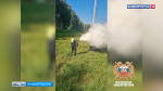 В Иглинском районе Башкортостана инспекторы ДПС потушили электрощит | ГТРК «Башкортостан»