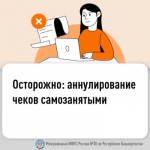 Осторожно: аннулирование чеков самозанятыми!