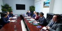Встреча с Председателем Верховного Совета узбекской Республики Каракалпакстан Аманбаем Орынбаевым - Госкомитет по внешнеэкономическим связям