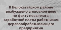 В Белокатайском районе возбуждено уголовное дело по факту невыплаты заработной платы работникам деревообрабатывающего предприятия - Следственный комитет
