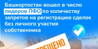 Башкортостан вошел в число лидеров ПФО по количеству запретов на регистрацию сделок без личного участия собственника - Уфимский район