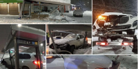 BMW влетел на скорости в остановку в Уфе: водитель оказался трезв - Комсомольская правда