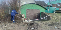 В уфимской Нижегородке провалился грунт рядом с жилыми домами - Башинформ