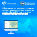 В Башкортостане планируют выявить более 21,5 тыс. га земель для жилищного строительства