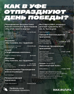 День Победы в Уфе: программа памятных и праздничных мероприятий