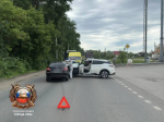 Женщина пострадала при столкновении иномарки с «Грантой» в Уфе