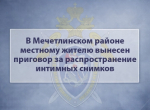 В Мечетлинском районе местному жителю вынесен приговор за распространение интимных снимков