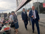 Иван Сухарев посетил городской рынок Стерлитамака