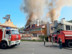 В Уфе загорелся ресторан «Даско гарден»